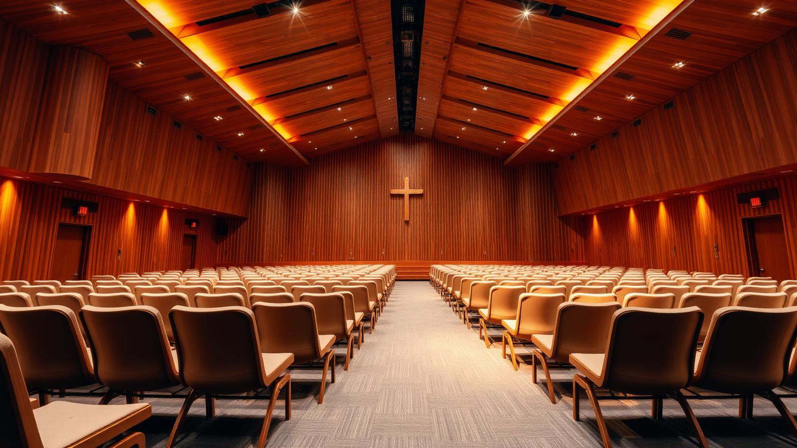 Inside the main auditorium of The Church Aflame